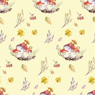 Şirin bebek çizgi film orman çocuk giyim için illüstrasyon izole. Suluboya posterler, kartpostal