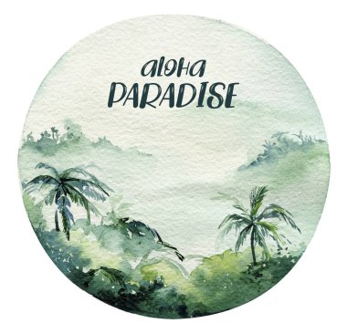 Suluboya sörf plaj, macera bisikleti ve motorollier, eğlenceli tatil aktivitesi, tropikal seyahat illüstrasyon. Ada yaz, retro araba ve sörf tahtası.