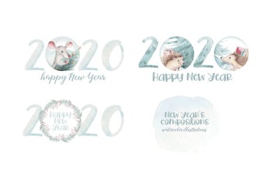 Suluboya noel holly neşeli illüstrasyon. Noel çan ve neşeli chistmas alıntı, posterler, kartlar, davetiyeler tasarımı için şablon. Yeni yıl illüstrasyon kartı. Yalıtılmış beyaz arka plan.