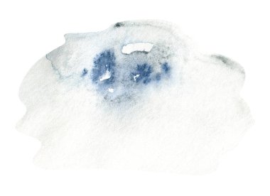 Mavi suluboya arka plan. Soyut şekil sıçra