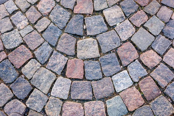 Fond Vieux Pavés Granit Dans Vieille Ville — Photo