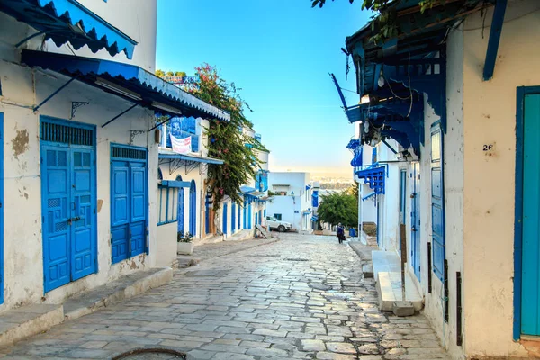 Città Bianco Blu Sidi Bou Said Tunisia Africa Novembre 2017 — Foto Stock