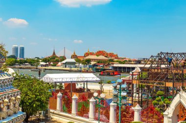 WAT Arun, tapınak sabah şafak, Bangkok, Tayland.