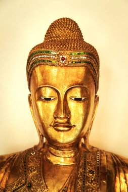 Altın Buddha statue Budist Tapınağı, Bangkok, Tayland.