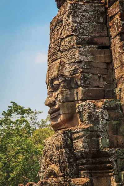 The many-faced temple Bayon is the pearl of the complex Angkor Thom. Siem Reap, Cambodia.