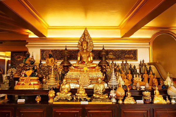 Heykel Tapınağın Wat Saket Altın Dağ Tapınak Bangkok Tayland Nisan — Stok fotoğraf