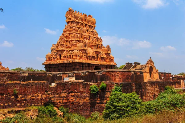 Brihadeeswara tapınakta Thanjavur, Tamil Nadu, Hindistan. Bir Unesco Dünya Mirasları.