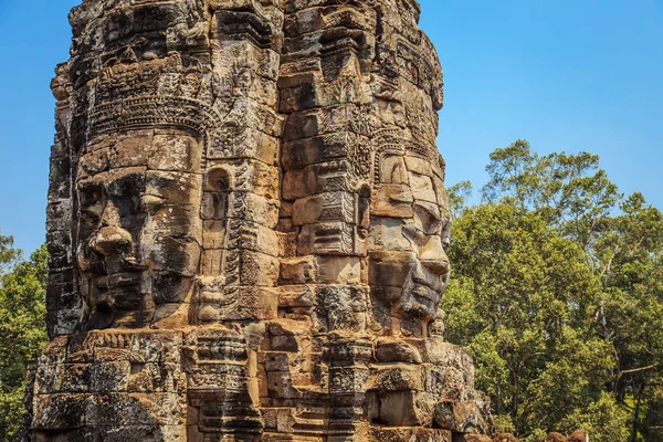 The many-faced temple Bayon is the pearl of the complex Angkor Thom. Siem Reap, Cambodia.