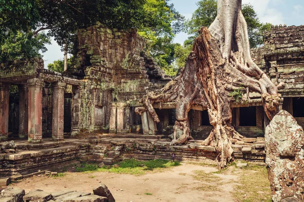 Alter und majestätischer Tempel von Preah Khan. — Stockfoto