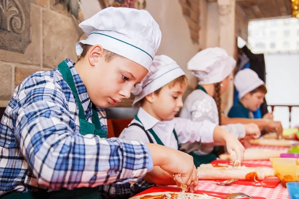 Master Class Cuisine Pizza Pour Les Enfants Petersburg Russie Novembre — Photo