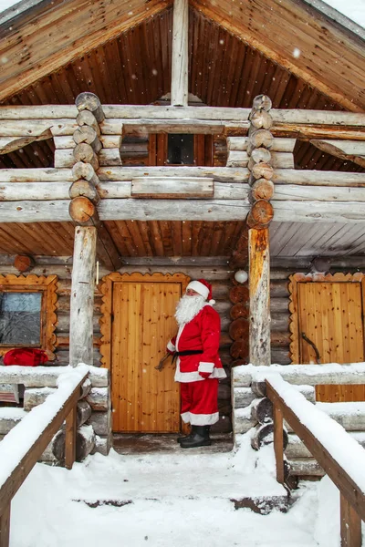 Das Tägliche Leben Des Weihnachtsmannes Heimat Des Weihnachtsmannes Nordpol — Stockfoto