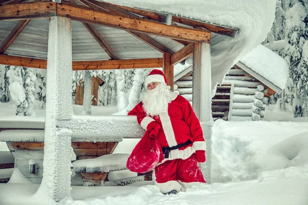 Babbo Natale autentico in Lapponia . — Foto Stock