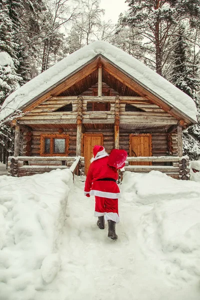 Das Tägliche Leben Des Weihnachtsmannes Heimat Des Weihnachtsmannes Nordpol — Stockfoto