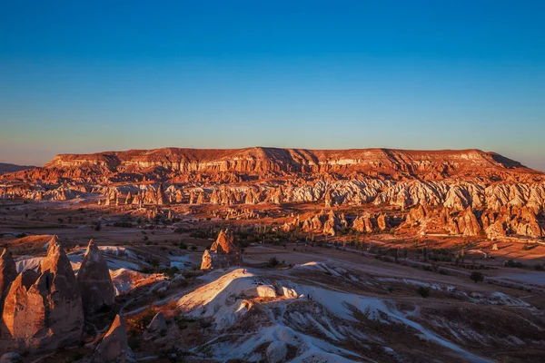 Puesta Sol Capadocia Increíble Paisaje Montaña Centro Turquía —  Fotos de Stock