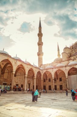 Muhteşem Sultanahmet Camii. Istanbul, Türkiye - 19 Eylül 2018.