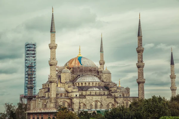Hermosa Mezquita Azul Estambul Turquía Septiembre 2018 —  Fotos de Stock