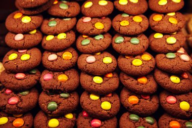 Türkiye pazarındaki tatlılar. Istanbul, Türkiye - 27 Eylül 2018.