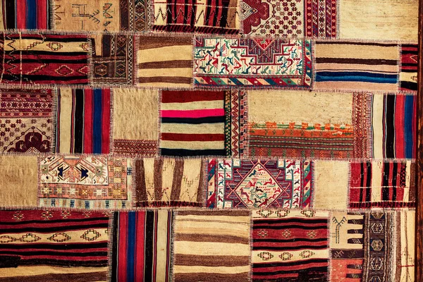 Türk halı patchwork el yapımı. 