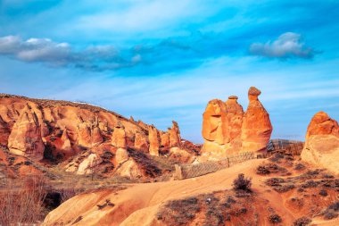 Kapadokya dağ manzarası inanılmaz. Dervent Vadisi. 