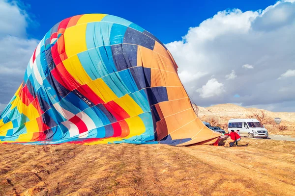 Hot air balloons in the sky over Cappadocia. — Stock Photo, Image