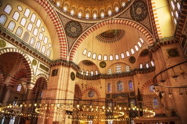 Ünlü Süleymaniye Camii.