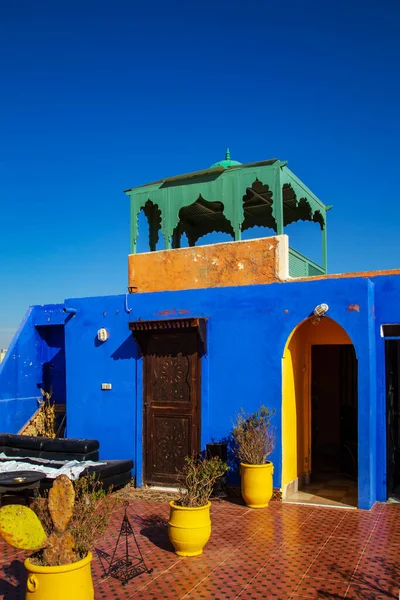 Farbige Straßen Von Marrakesch Altstadt Medina Marrakesch Marokko September 2019 — Stockfoto