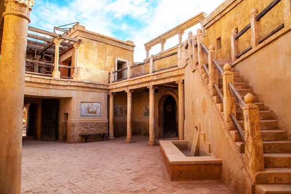 Прикраси Різних Фільмів Кіностудії Atlas Film Studio Ouarzazate Morocco Вересня — стокове фото