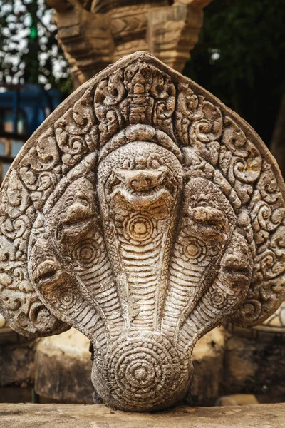 Sacred Statue Temple Mount Phnom Kulen Siem Reap Cambodia — Stock Photo, Image