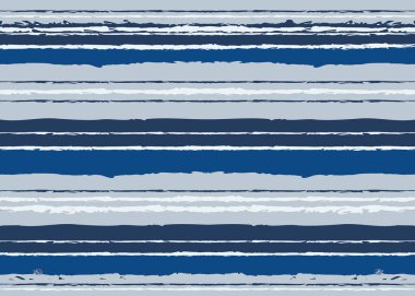 El ile Seamless modeli çizgili şekil çizilmiş. El Mavi ve beyaz renklerde mürekkep boyalı. Yaz deniz bitirme için zemin çizgili kumaşlar, Giysi, kağıt ve çanta üzerinde parmak