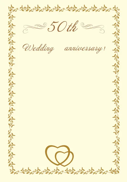50 evlilik yıldönümü Davetiyesi
