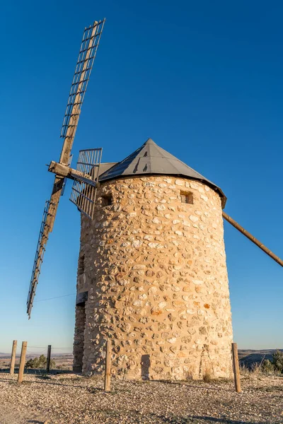 Don Quixote Style Spanish Windmill Belmonte Spain — Stock Photo, Image