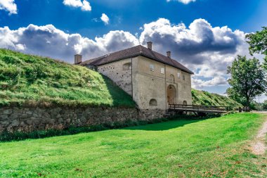 Reconstructed fortress gate house and bridge at Nykopinghus castle Sweden