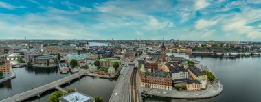 Medieval Stockholm: A bird's-eye view of Gamla Stan's classic architecture and famous landmarks