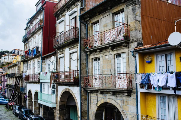 Porto Portogallo Marzo 2018 Strade Cittadine Facciate Tradizionali Vecchie Case — Foto Stock