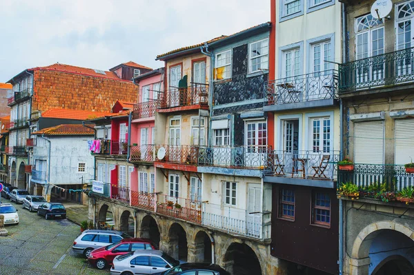 Porto Portugalsko Března 2018 Městských Ulic Tradiční Fasádami Starých Domů — Stock fotografie