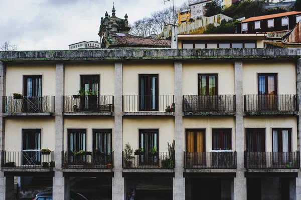 View Old Traditional House Facades Porto Portugal — Stock Photo, Image