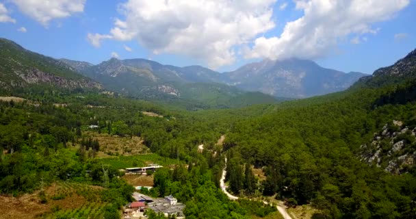 El paisaje. Monte Tahtali Olympos en la provincia de Antalya, Turquía — Vídeos de Stock