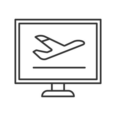 Doğrusal simgesi online rezervasyon uçak bileti