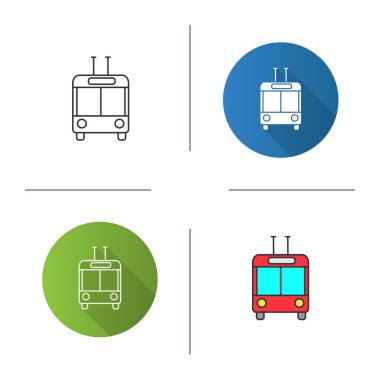 Troleybüs ön görünüm simgesi ayarla