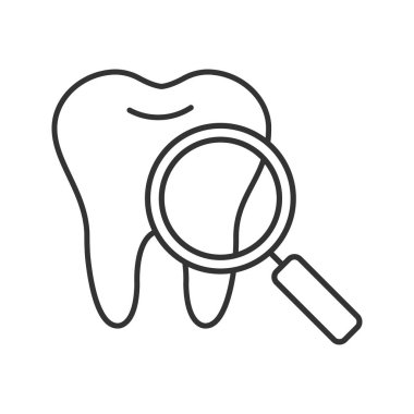 Tıbbi kontrol beyaz arka plan üzerinde izole dişler