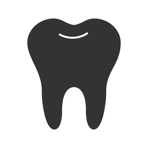 白い背景に分離された健康的な歯 — ストックベクタ