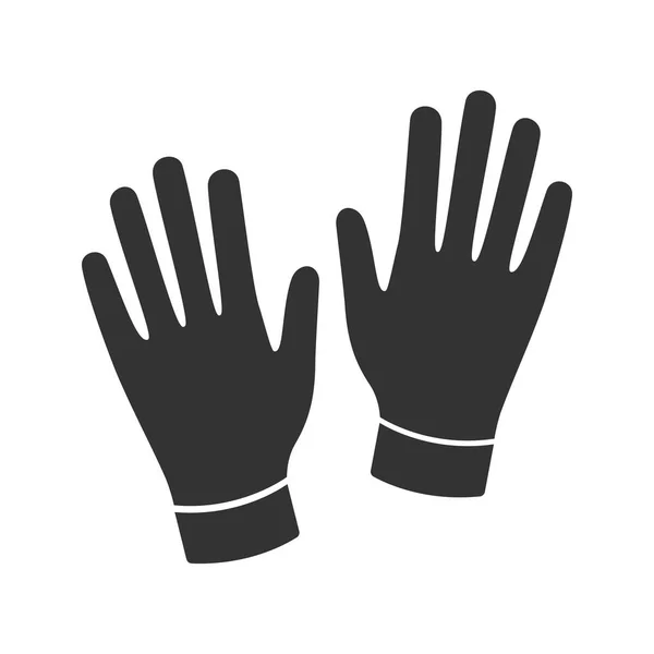 Medische Huishoudelijke Handschoenen Geïsoleerd Witte Achtergrond — Stockvector