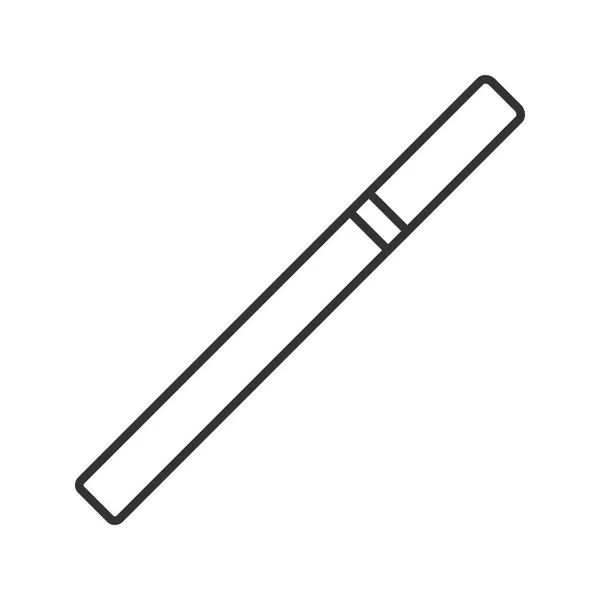 タバコ線形アイコン 細い線の図 喫煙エリア 輪郭のシンボル ベクトル分離外形図 — ストックベクタ