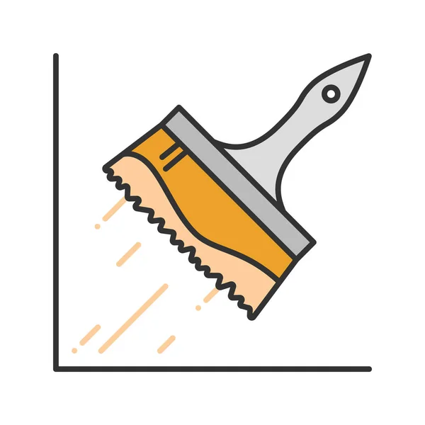 ビッグ ペイント ブラシ色アイコン 染色します ブラシを接着します 分離ベクトル図 — ストックベクタ
