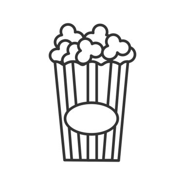 Kağıt bardak Mısır doğrusal simgesi. İnce hat illüstrasyon. Mısır pop. Kontur sembolü. Çizim vektör izole anahat