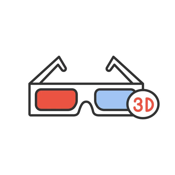 Brille Lineare Symbol Dunne Linie Abbildung Polarisierte Anaglyphenbrille Kontur Symbol Stockvektor C Bsd 204142740