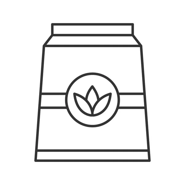 Herbata Ikona Pakiet Liniowe Papieru Cienka Linia Ilustracja Kontur Symbolu — Wektor stockowy