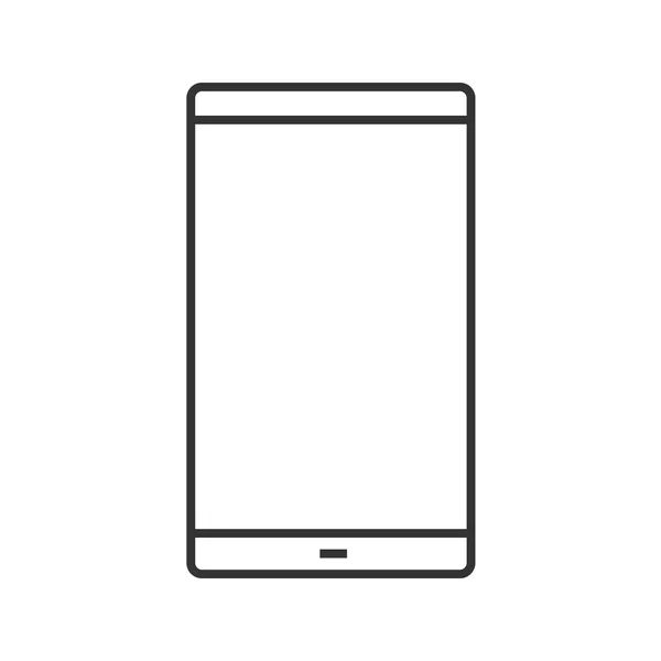 Smartphone Linear Icon Thin Line Illustration Mobile Phone Contour Symbol — Stock Vector