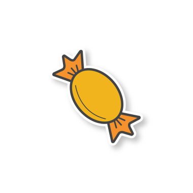 Şeker yama. Renk etiket. İzole vektör çizim