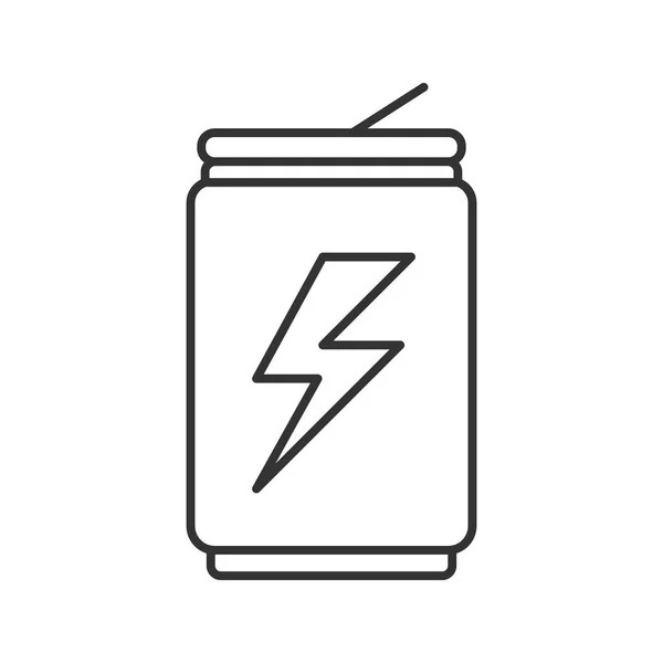 Energy Drink Kann Ein Lineares Symbol Sein Schmalspur Illustration Aluminiumdose — Stockvektor